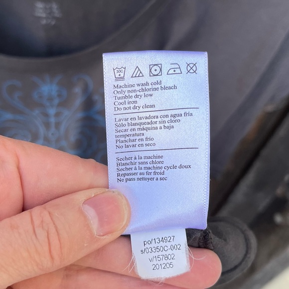 Converse Short Sleeve Gray T-Shirt With Mermaid Graphic In Blue Sz S - Picture 5 of 9